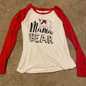 Mama bear pj shirt